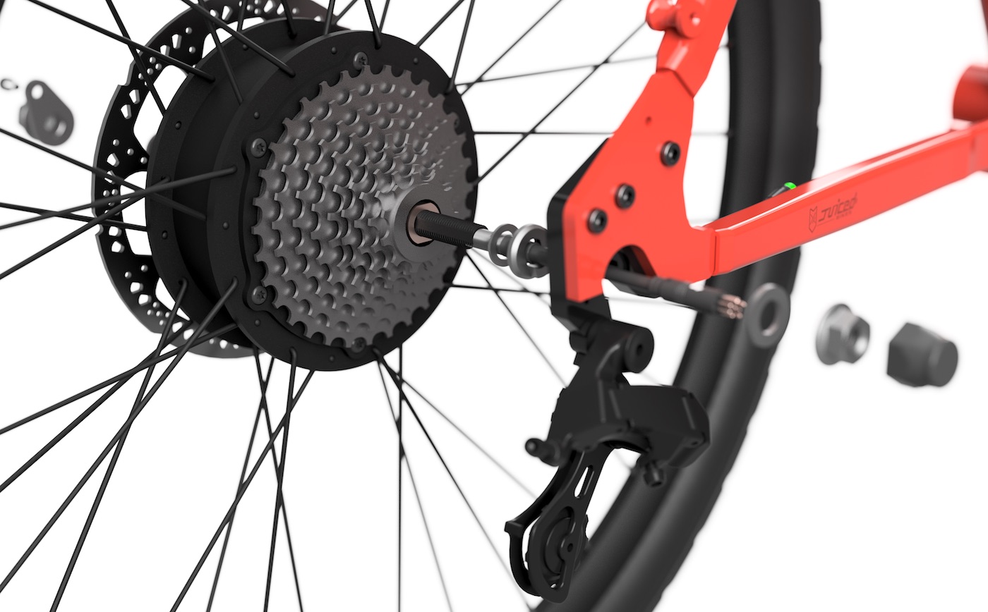 Removing bicycle rear best sale wheel